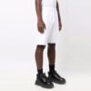 FW21 Bukser med logo-trykk og elastisk linning, sportsshorts-versjon, hvit