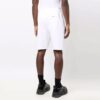 FW21 Bukser med logo-trykk og elastisk linning, sportsshorts-versjon, hvit