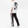 FW21 Casual skjorte med stort pilmønster, løs passform, hvit