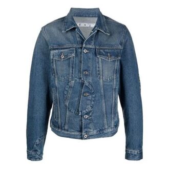 FW21 Denim jakke med revers, blå