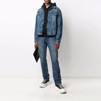 FW21 Denim jakke med revers, blå