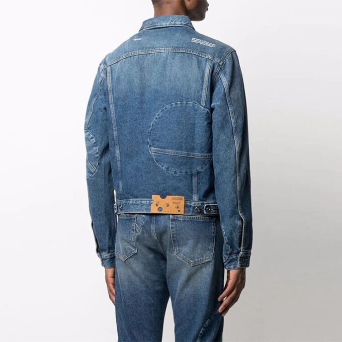 FW21 Denim jakke med revers, blå