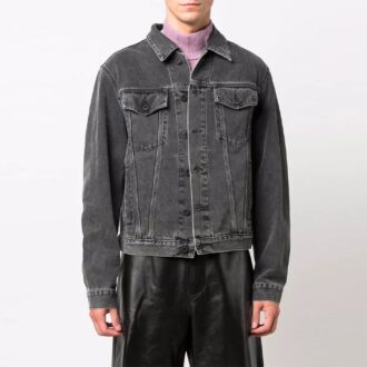 FW21 Denimjakke Slim Fit-versjon Grå