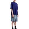 FW21 gummi-pil, oversized, kort ermet, blå