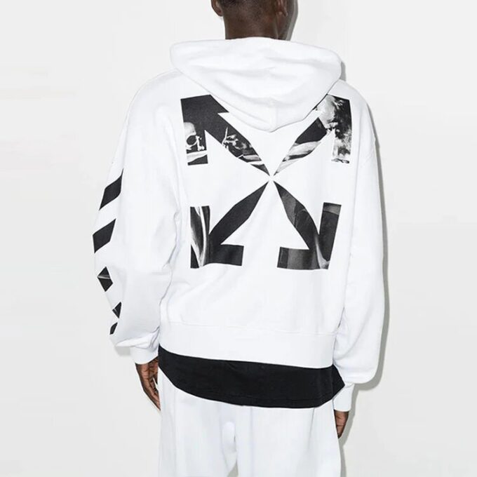 FW21 hettegenser med lange ermer, hvit