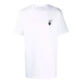 FW21 kortærmet versjon med piltrykk, hvit