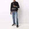 FW21 Langermet genser med logomønster, svart