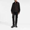 FW21 Langermet skjorte med brystlomme, løs passform, svart