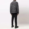 FW21 Langermet skjorte med hette i rutemønster, løs passform, svart