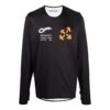 FW21 Langermet T-skjorte med aktiv logo-trykk, løs passform, svart