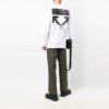 FW21 Logo Arrows-mønster rundhalset genser vanlig versjon hvit