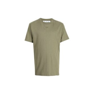 FW21 Logo Arrows pattern round neck Shorts with short sleeves, regular version, green
