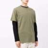 FW21 Logo Arrows pattern round neck Shorts with short sleeves, regular version, green