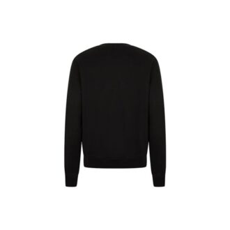 FW21 Logo Bomull Rundhals Langermet Versjon Svart