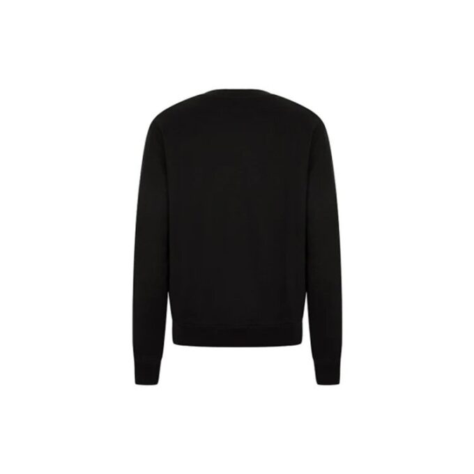 FW21 Logo Bomull Rundhals Langermet Versjon Svart