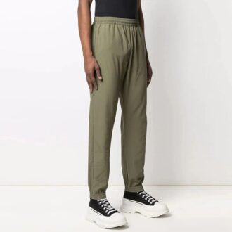FW21 Logo Casual lange bukser vanlig versjon mørkegrønn