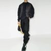 FW21 Logo ensfarget cargo-casualbukser, standardversjon, svart