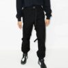 FW21 Logo ensfarget cargo-casualbukser, standardversjon, svart