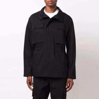 FW21 Logo friluftsjakke, slim fit-versjon, svart