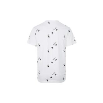 FW21 Logo Full Print Rundhalset Kortærmet Vanlig versjon Hvit