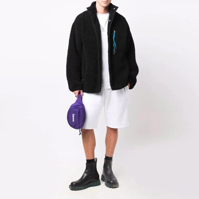 FW21 Logo knelang sportsshorts, hvit