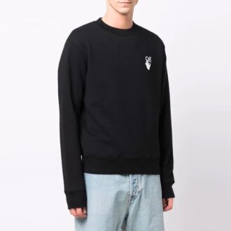 FW21 Logo med pilemønster, svart