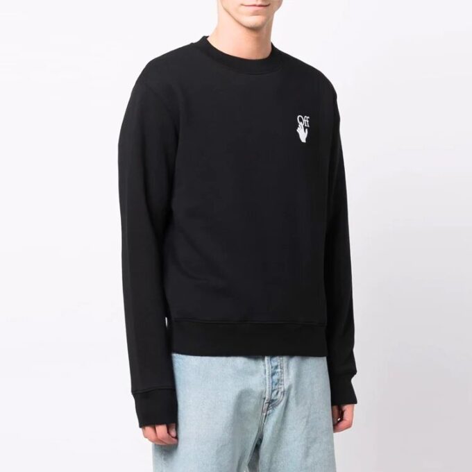 FW21 Logo med pilemønster, svart