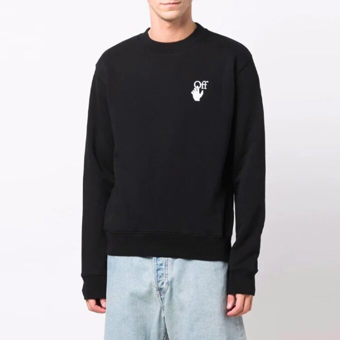 FW21 Logo med pilemønster, svart