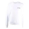 FW21 Logo-mønster Rund hals Lange ermer Vanlig versjon Hvit