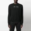 FW21 Logo Rundhals Langermet Løs Passform Svart