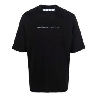 FW21 Logo Rundhalset Kortærmet Slim Fit-versjon Svart