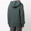 FW21 Logo-strikket hettegenser, vanlig versjon, grønn