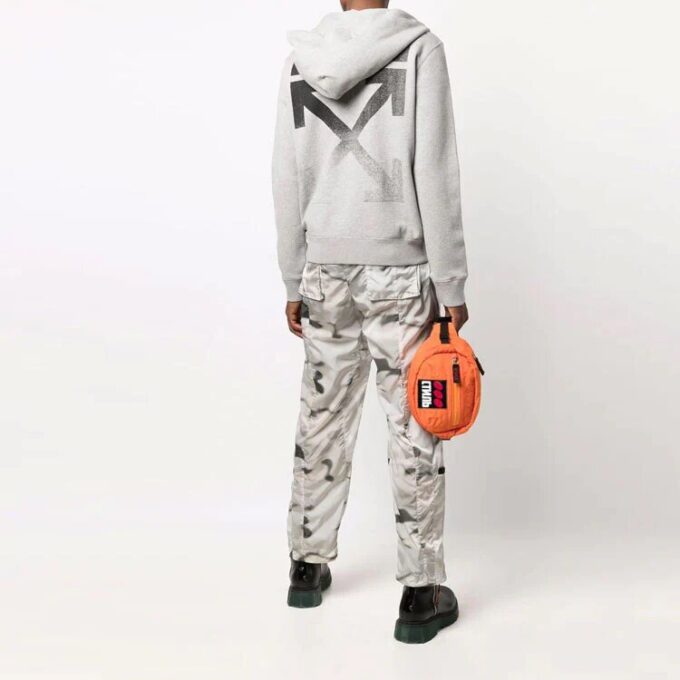 FW21 Logo-trykk Glidelås Vanlig versjon Grå