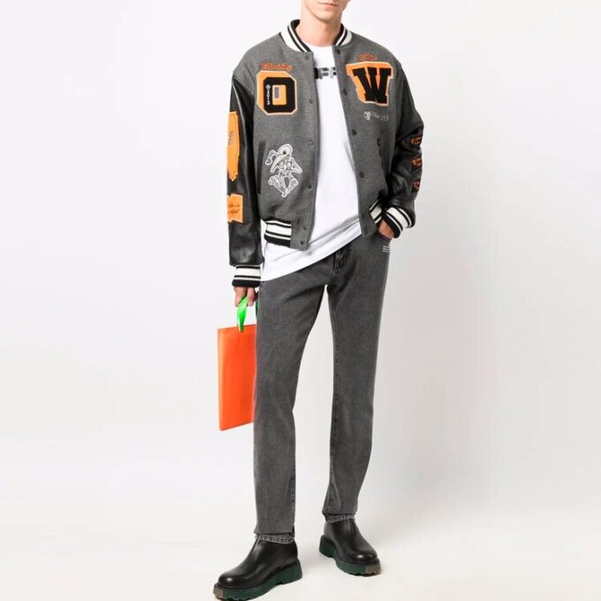 FW21 logo-trykk, kort ermet, løs passform, hvit