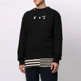FW21 Logo-trykk, løs passform, svart