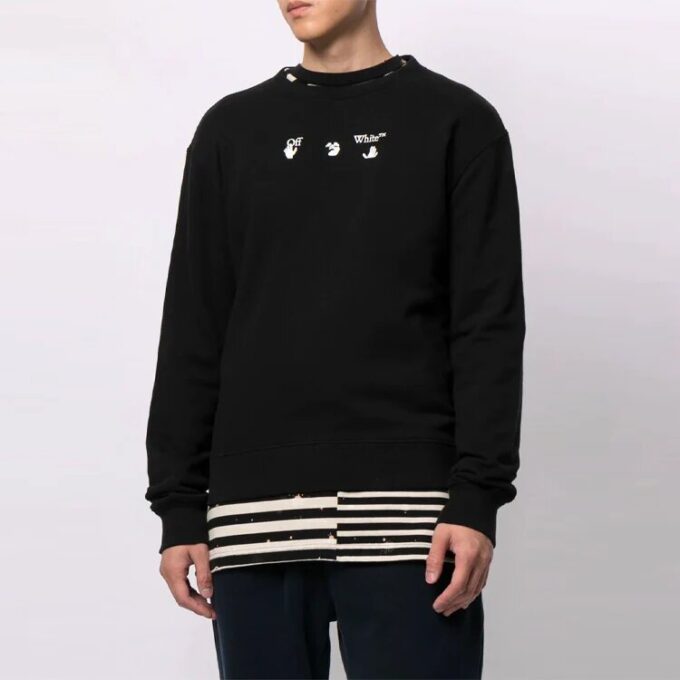 FW21 Logo-trykk, løs passform, svart