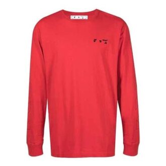 FW21 Logo-trykk Rundhalset genser Langermet Herre Rød