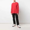 FW21 Logo-trykk Rundhalset genser Langermet Herre Rød