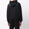 FW21 Mønster Alfabet-trykk Pullover med snøring, svart