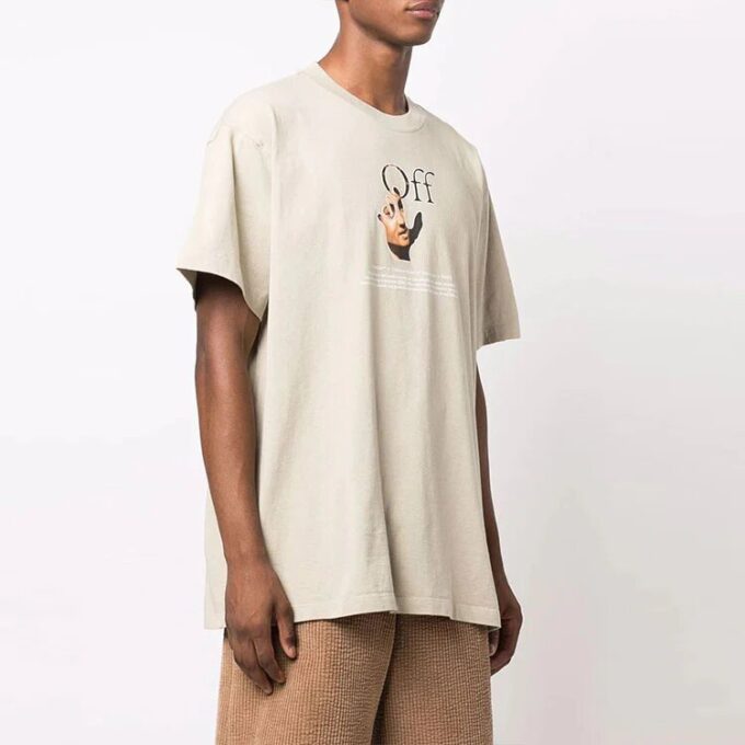 FW21 Morsom logo-trykk Rund hals Løs passform Brun