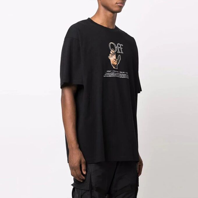 FW21 Morsom logo-trykk Rund hals Løs passform Svart