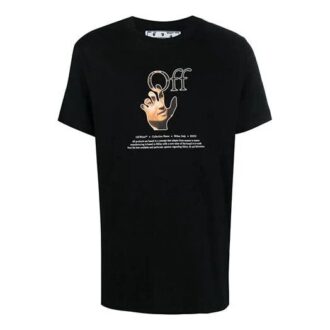 FW21 Morsom logo-trykk Rund hals Shorts Kort ermet Vanlig versjon Svart