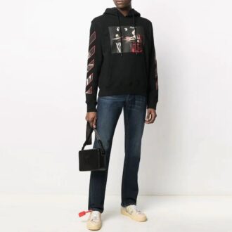 FW21 Pullover med logomønster, vanlig versjon, svart