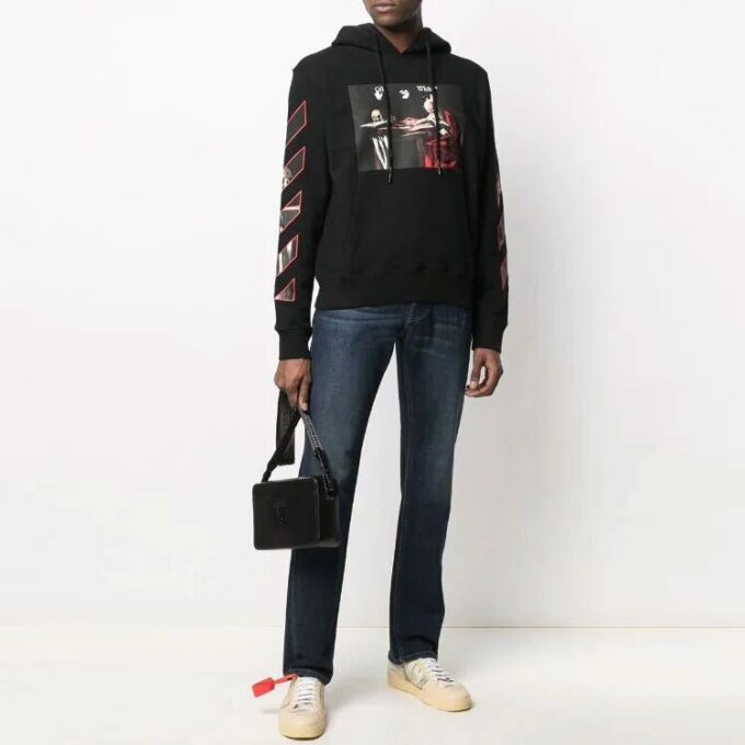 FW21 Pullover med logomønster, vanlig versjon, svart