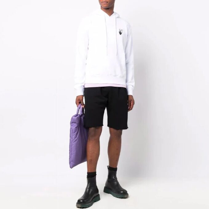 FW21 Retro Logo Sports Shorts Slim Fit-versjon Svart