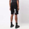 FW21 Retro Logo Sports Shorts Slim Fit-versjon Svart
