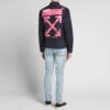 FW21 Rosa og rød pilrutet mønster Langermet skjorte Løs passform Marineblå