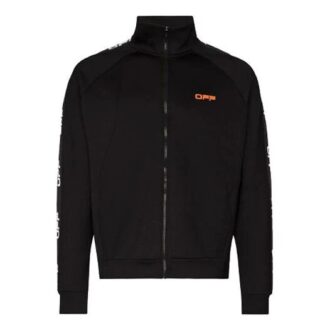 FW21 sportsjakke med glidelås og lange ermer, slim fit-versjon, svart
