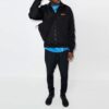 FW21 sportsjakke med glidelås og lange ermer, slim fit-versjon, svart