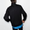 FW21 sportsjakke med glidelås og lange ermer, slim fit-versjon, svart